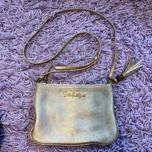 Lilly Pulitzer Gold Crossbody Bag with Chain Strap